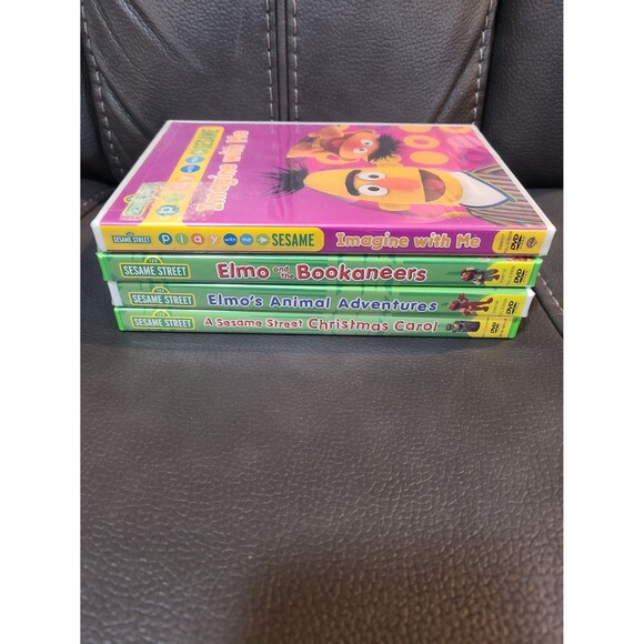 Sesame Street DVD Lot Imagine With Me, Christmas Carol, The Bookaneers - Picture 2 of 11